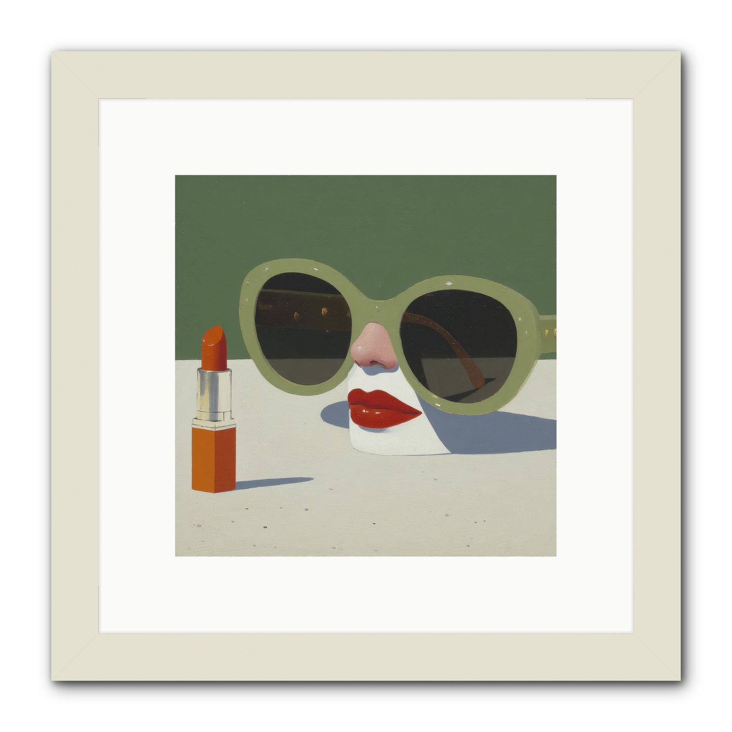 Portrait of the Vanished Self -- Framed Print - White 10x10