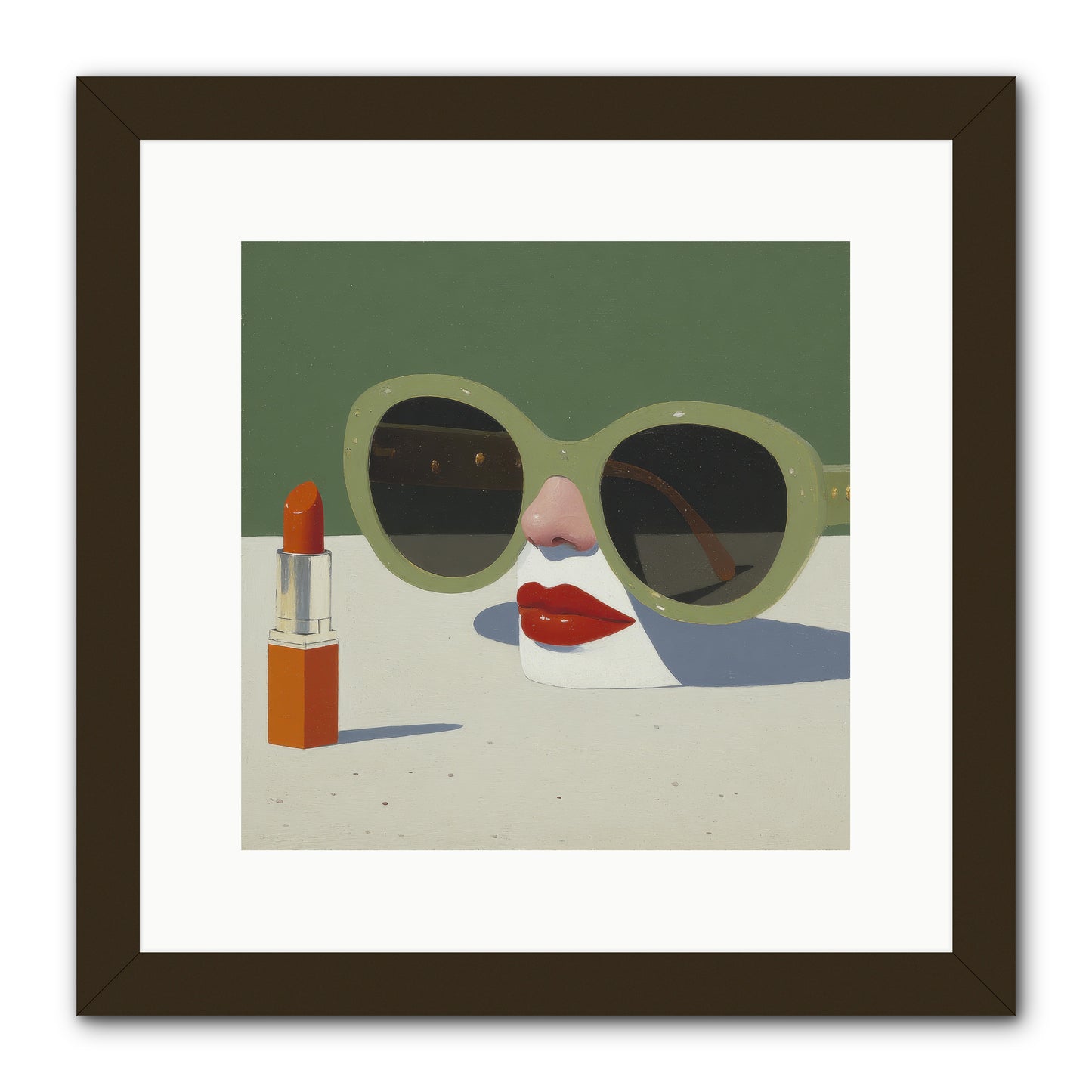 Portrait of the Vanished Self -- Framed Print - Black 12x12