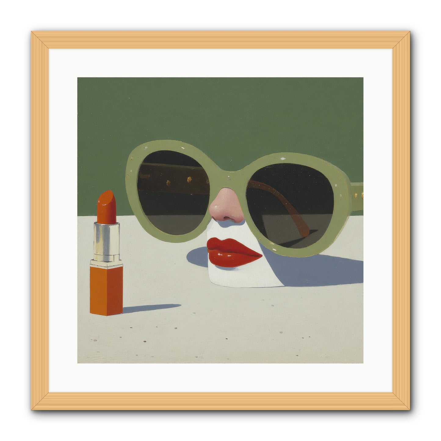 Portrait of the Vanished Self -- Framed Print - Natural 20x20