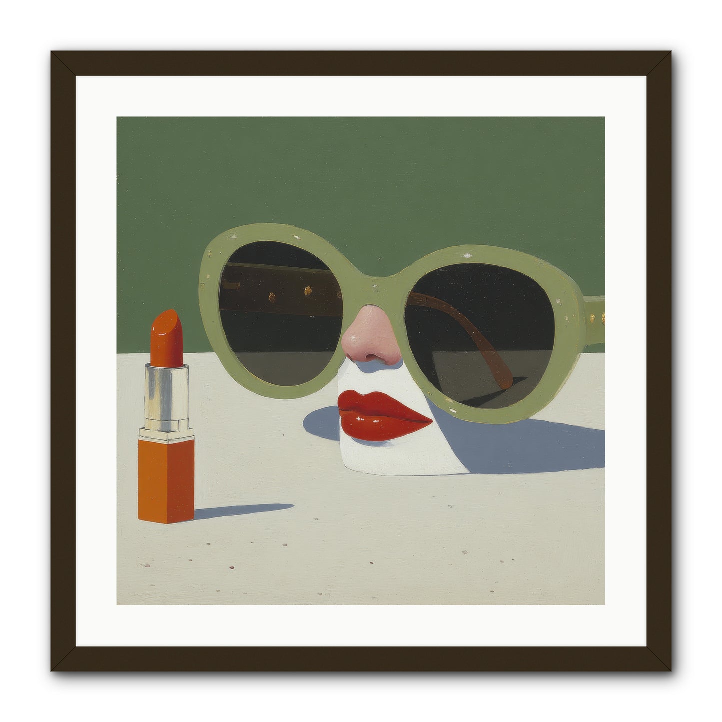 Portrait of the Vanished Self -- Framed Print - Black 24x24