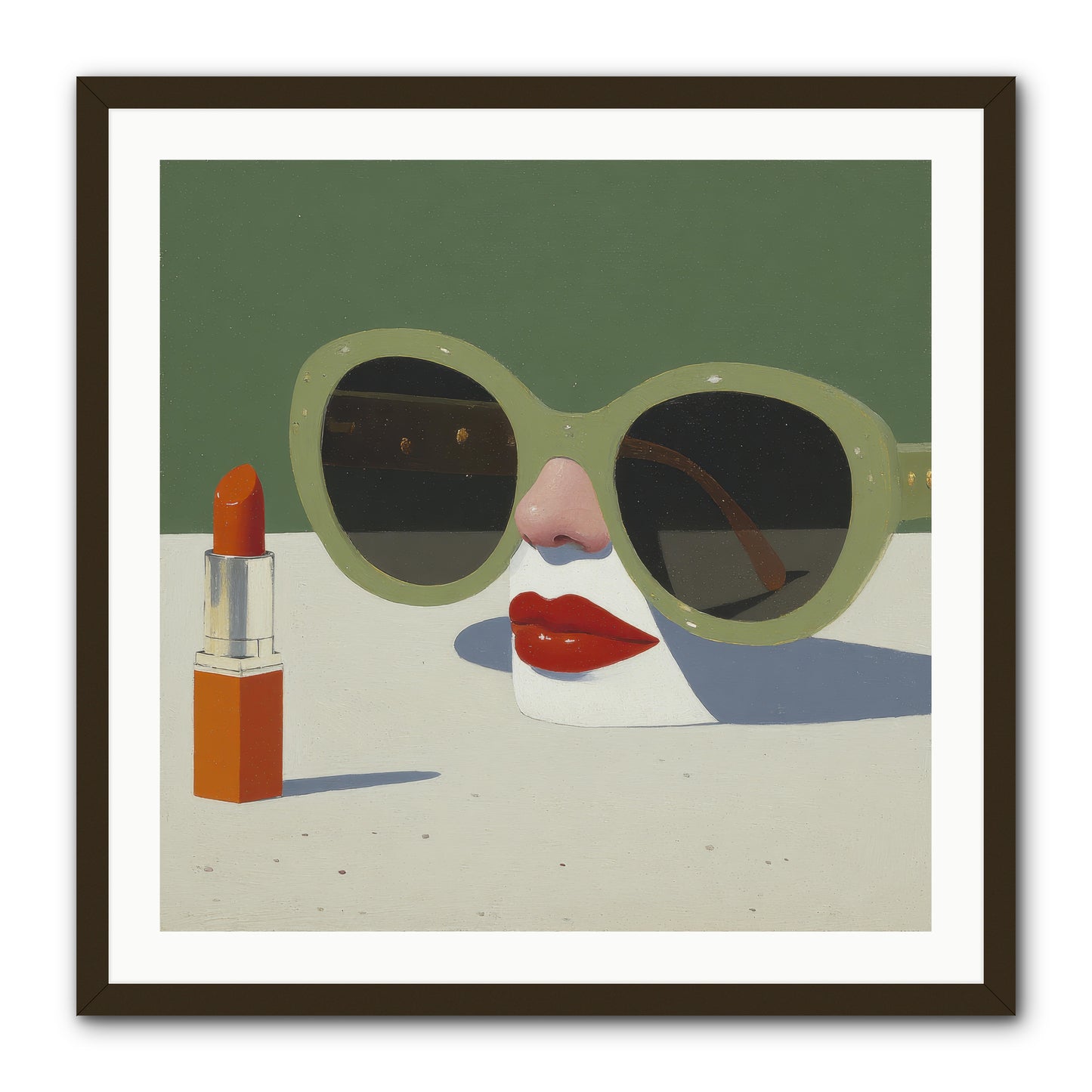 Portrait of the Vanished Self -- Framed Print - Black 30x30