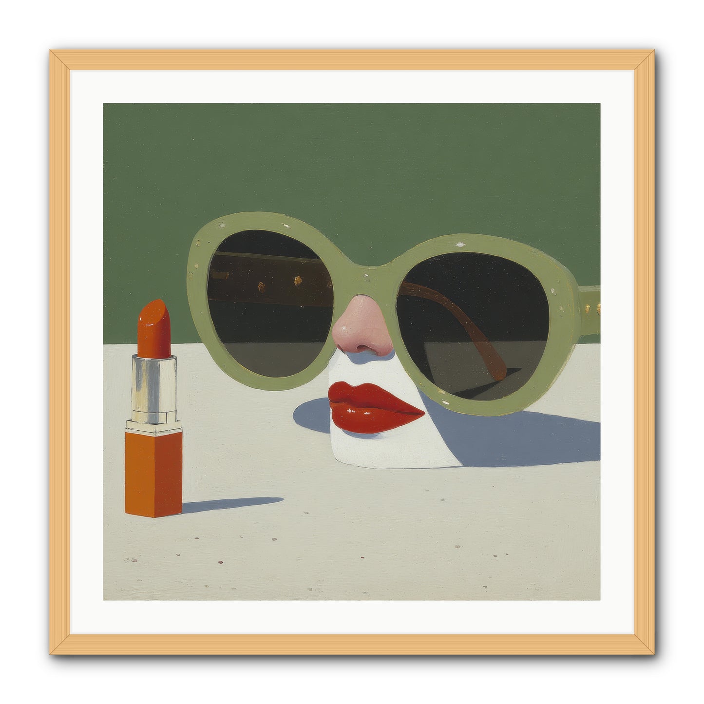Portrait of the Vanished Self -- Framed Print - Natural 30x30