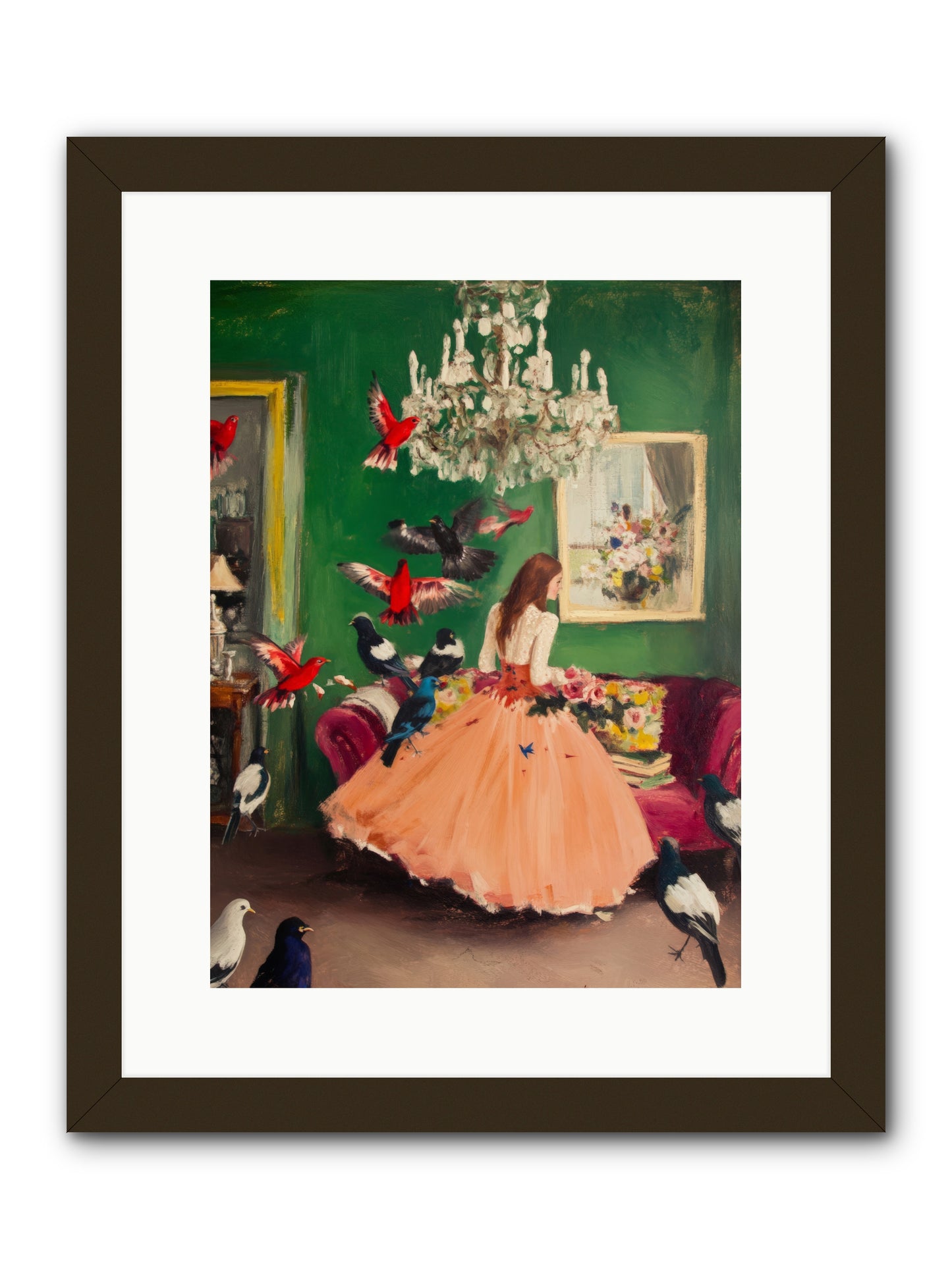 Portraits Set FreeRez2 -- Framed Print - Black 12x16