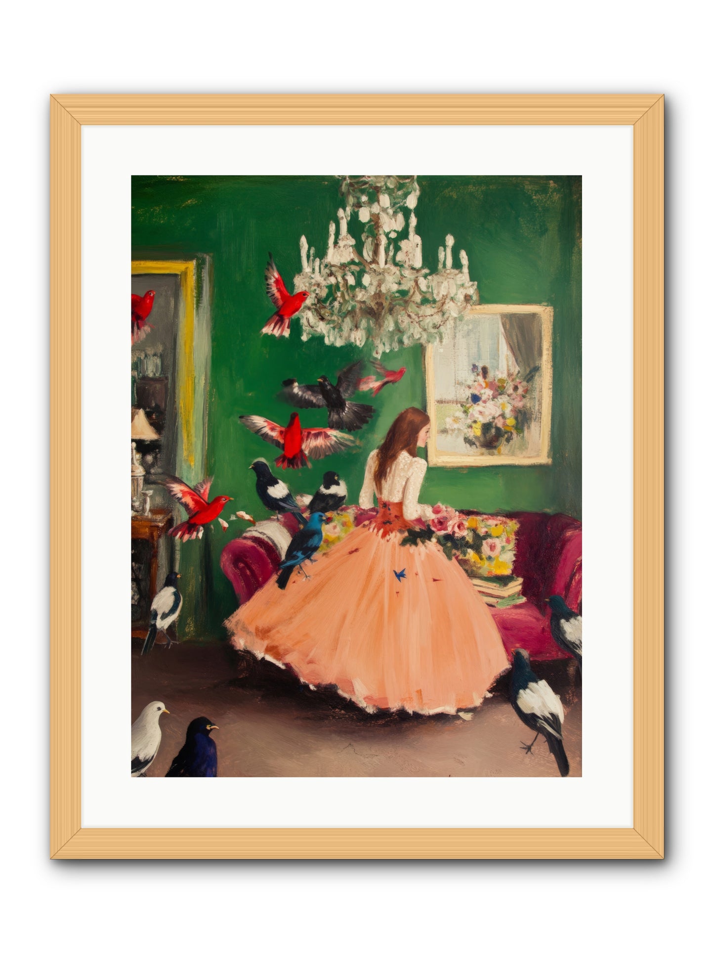 Portraits Set FreeRez2 -- Framed Print - Natural 18x24