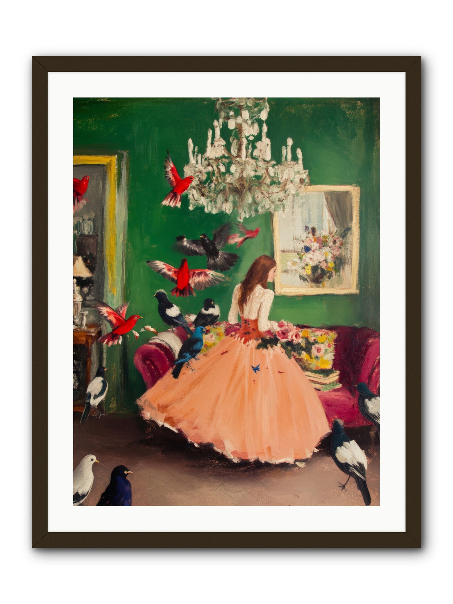 Portraits Set FreeRez2 -- Framed Print - Black 24x32