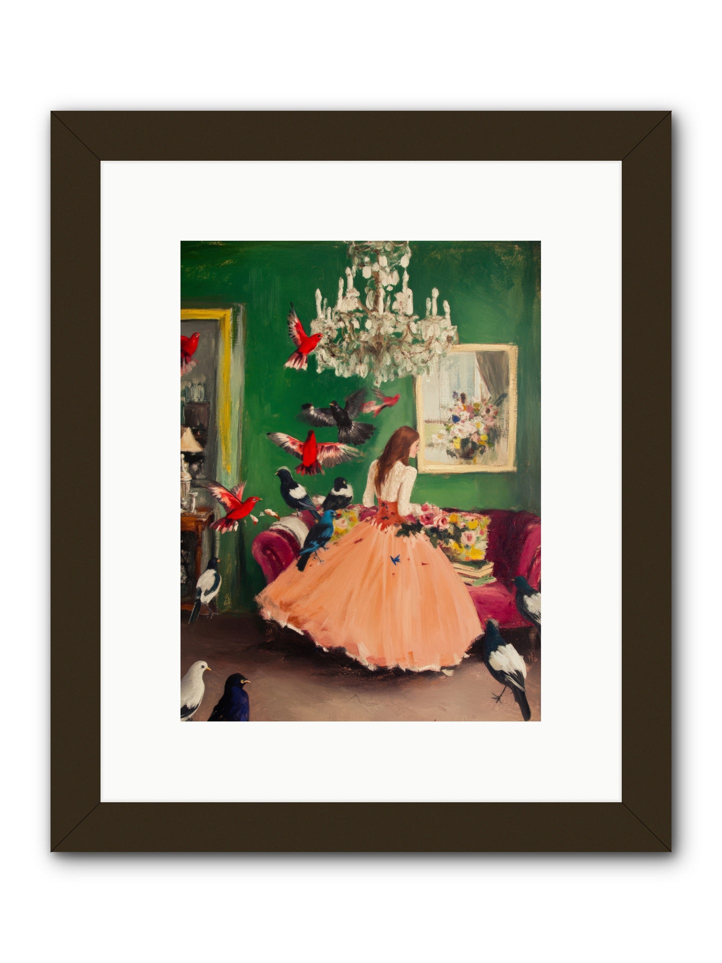 Portraits Set FreeRez2 -- Framed Print - Black 9x12
