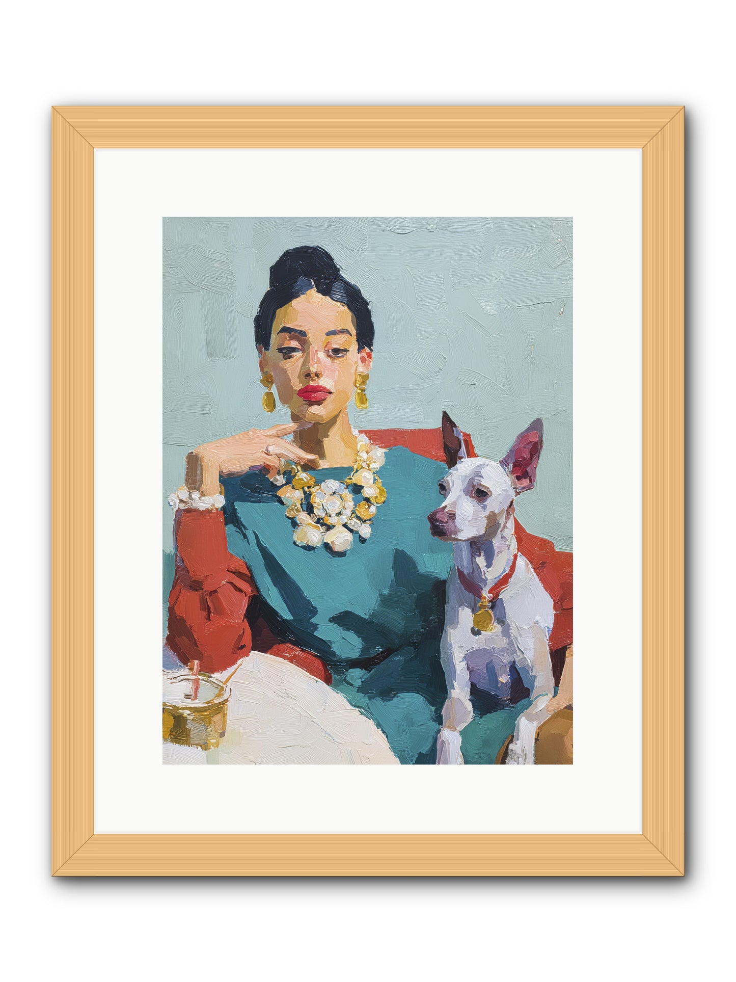 Portraits from Clover Lane -- Framed Print - Natural 12x16