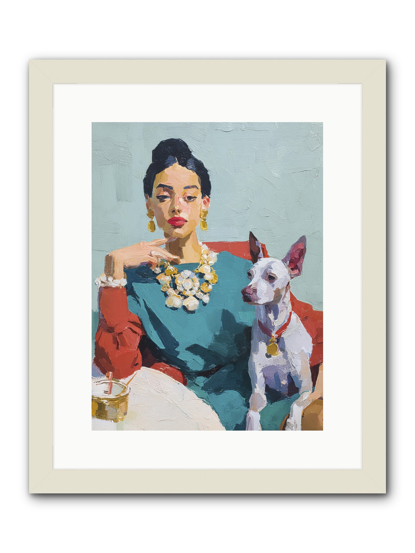 Portraits from Clover Lane -- Framed Print - White 12x16