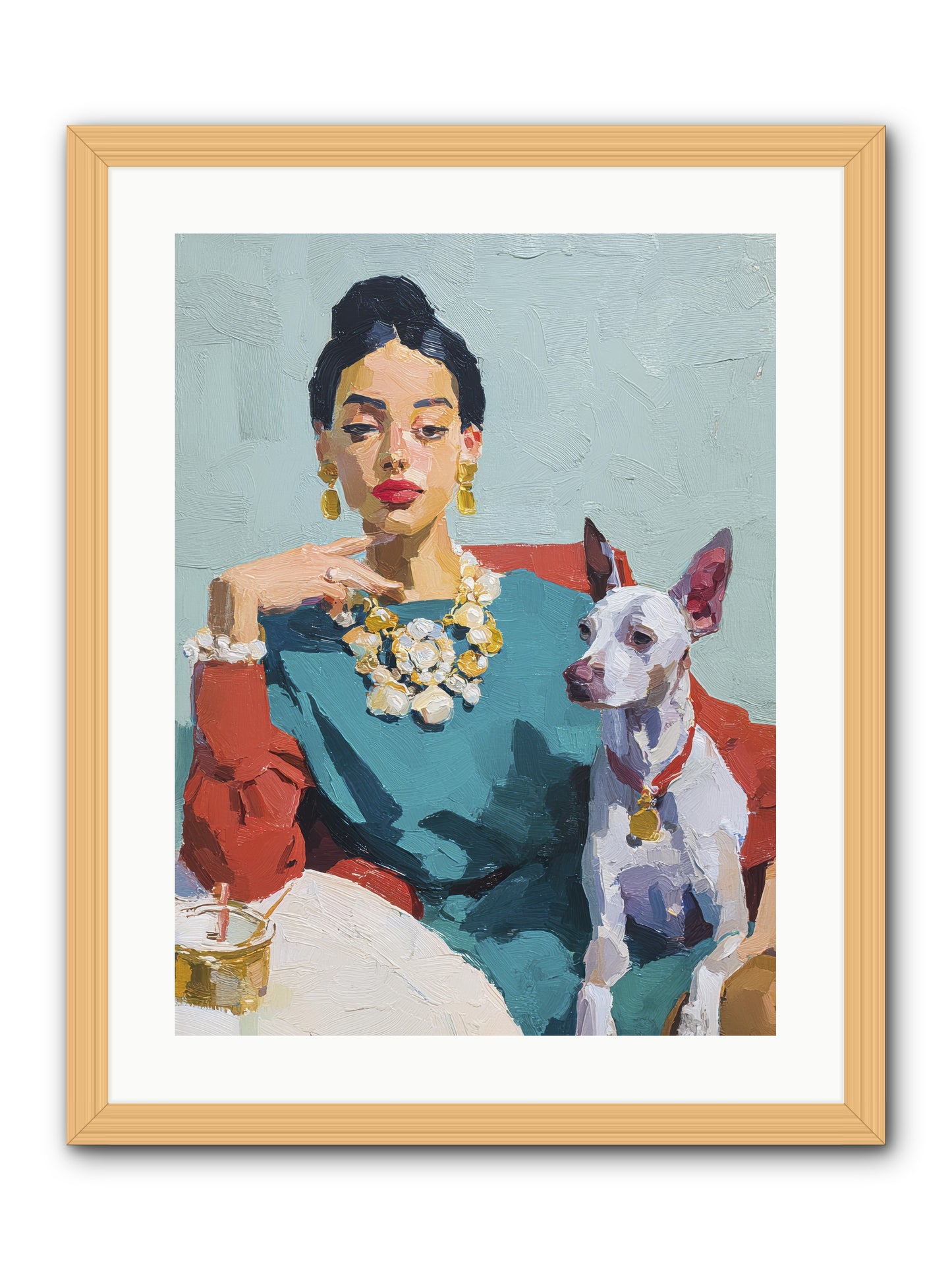 Portraits from Clover Lane -- Framed Print - Natural 18x24