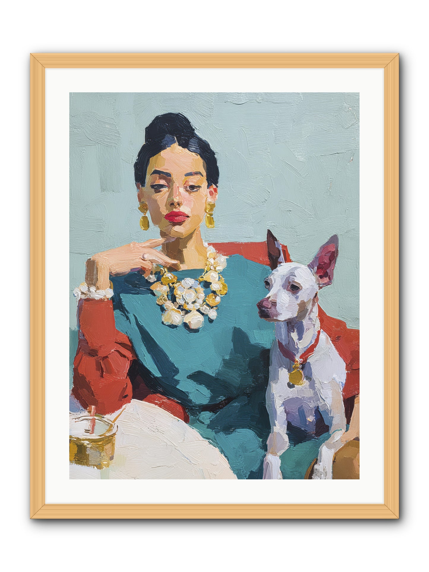 Portraits from Clover Lane -- Framed Print - Natural 24x32