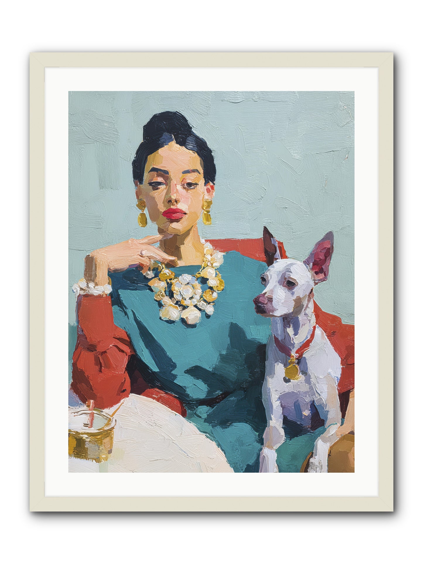 Portraits from Clover Lane -- Framed Print - White 24x32