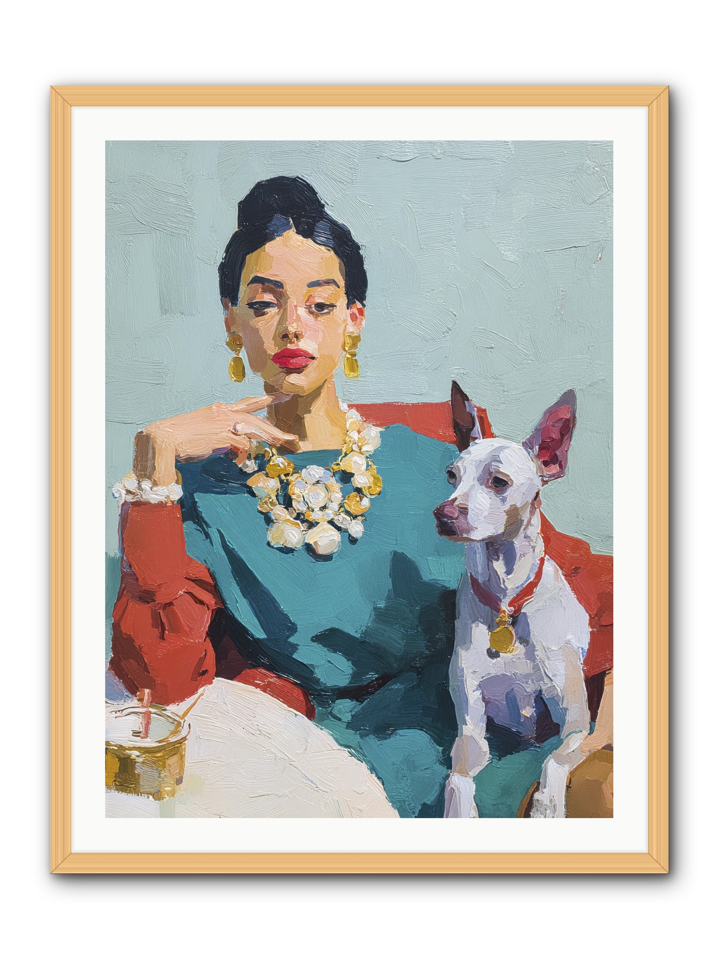Portraits from Clover Lane -- Framed Print - Natural 30x40