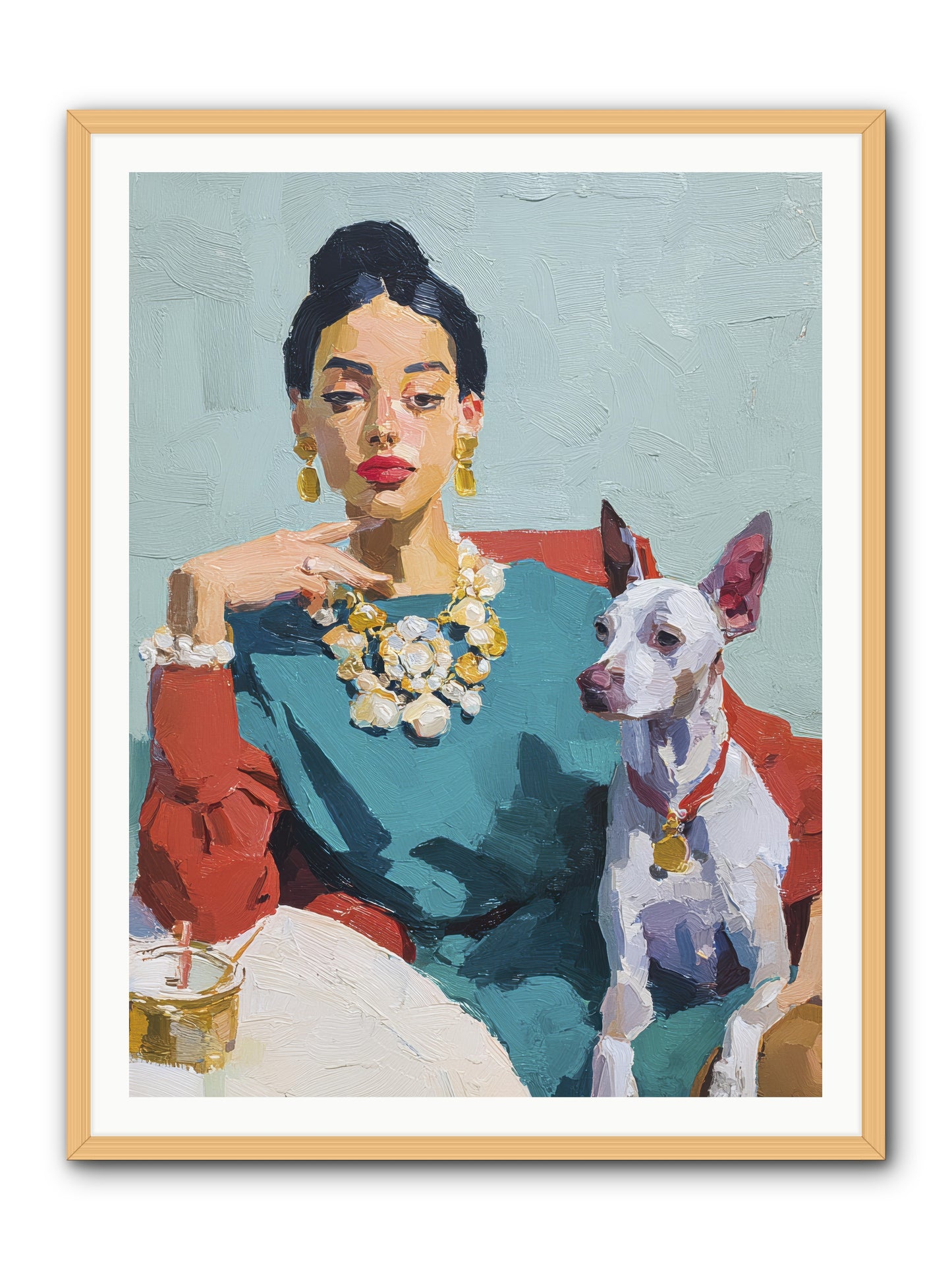 Portraits from Clover Lane -- Framed Print - Natural 36x48