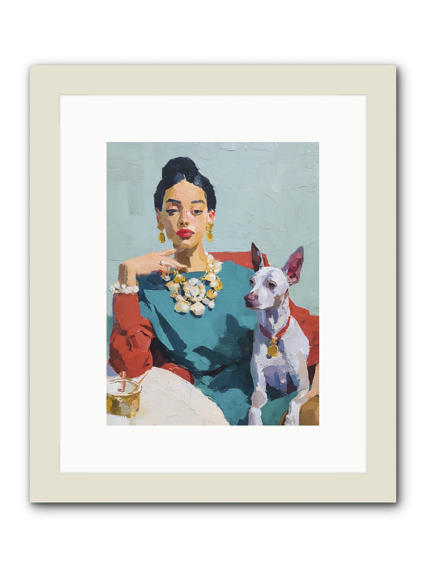 Portraits from Clover Lane -- Framed Print - White 9x12