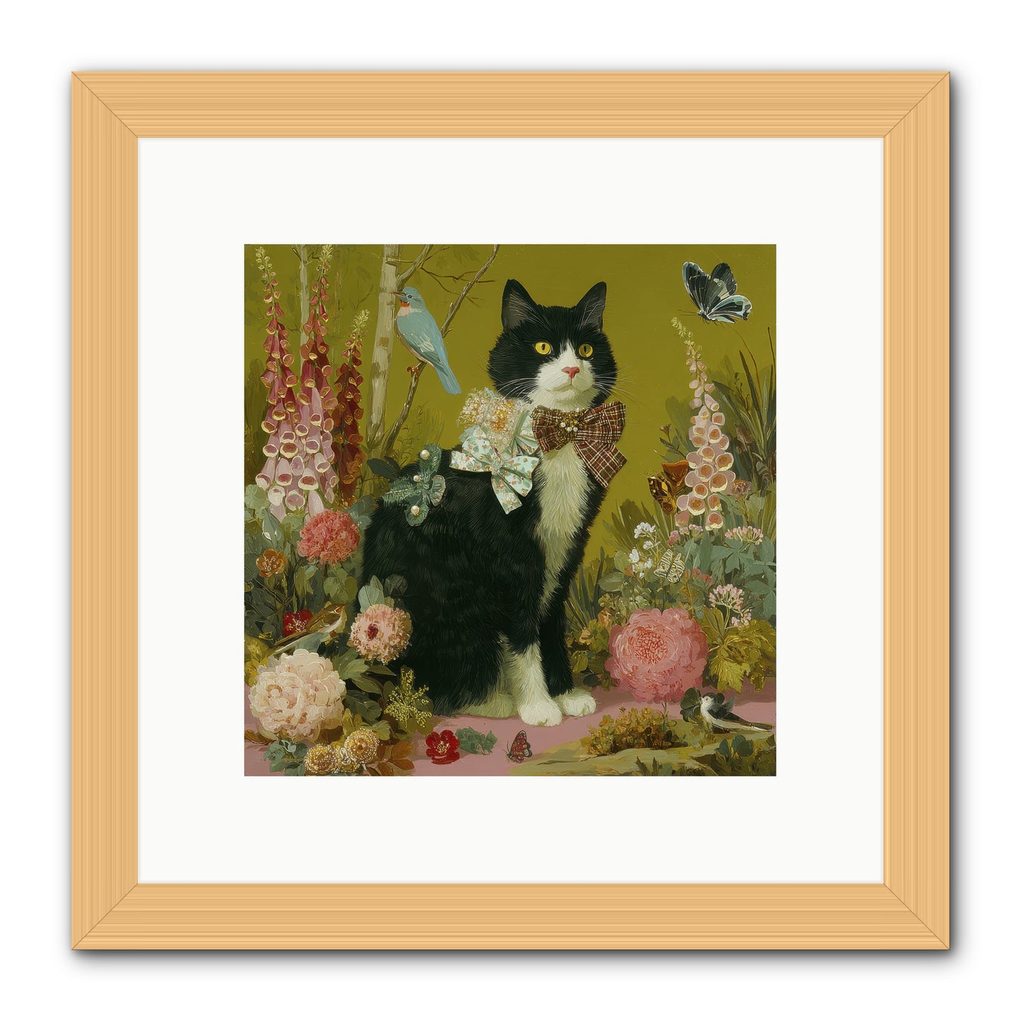 Portraits of June -- Framed Print - Natural 10x10