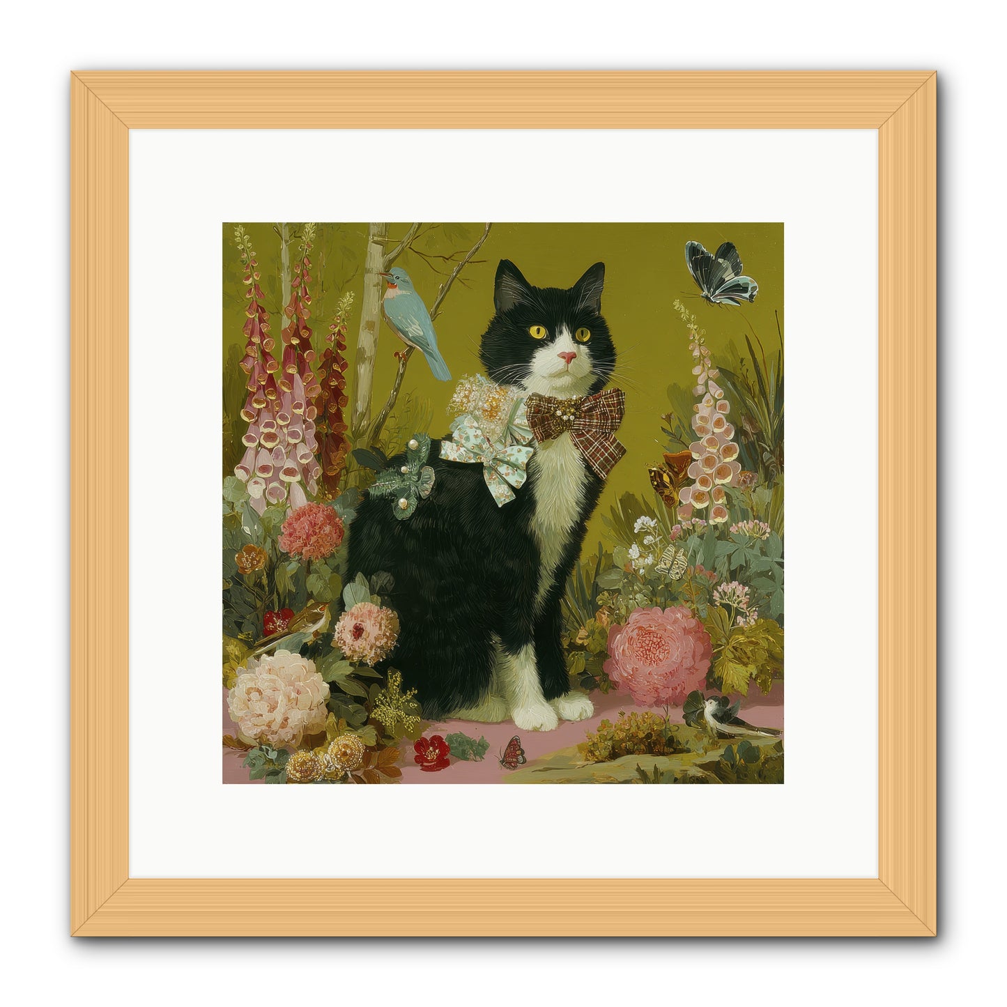 Portraits of June -- Framed Print - Natural 12x12