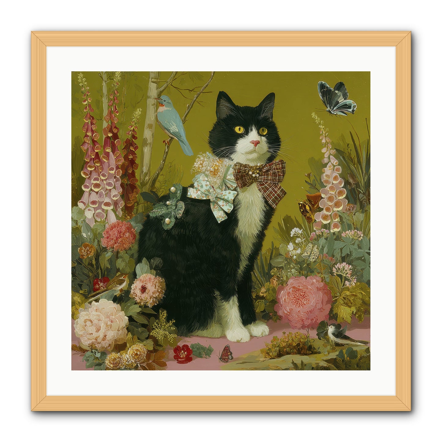 Portraits of June -- Framed Print - Natural 24x24