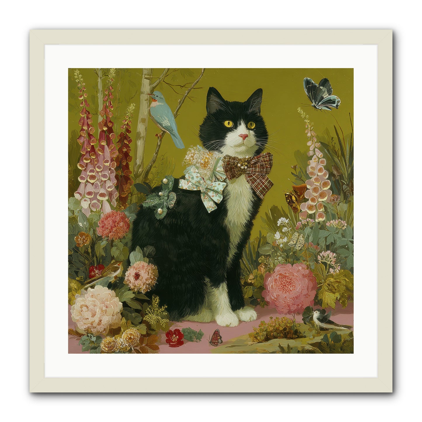 Portraits of June -- Framed Print - White 24x24