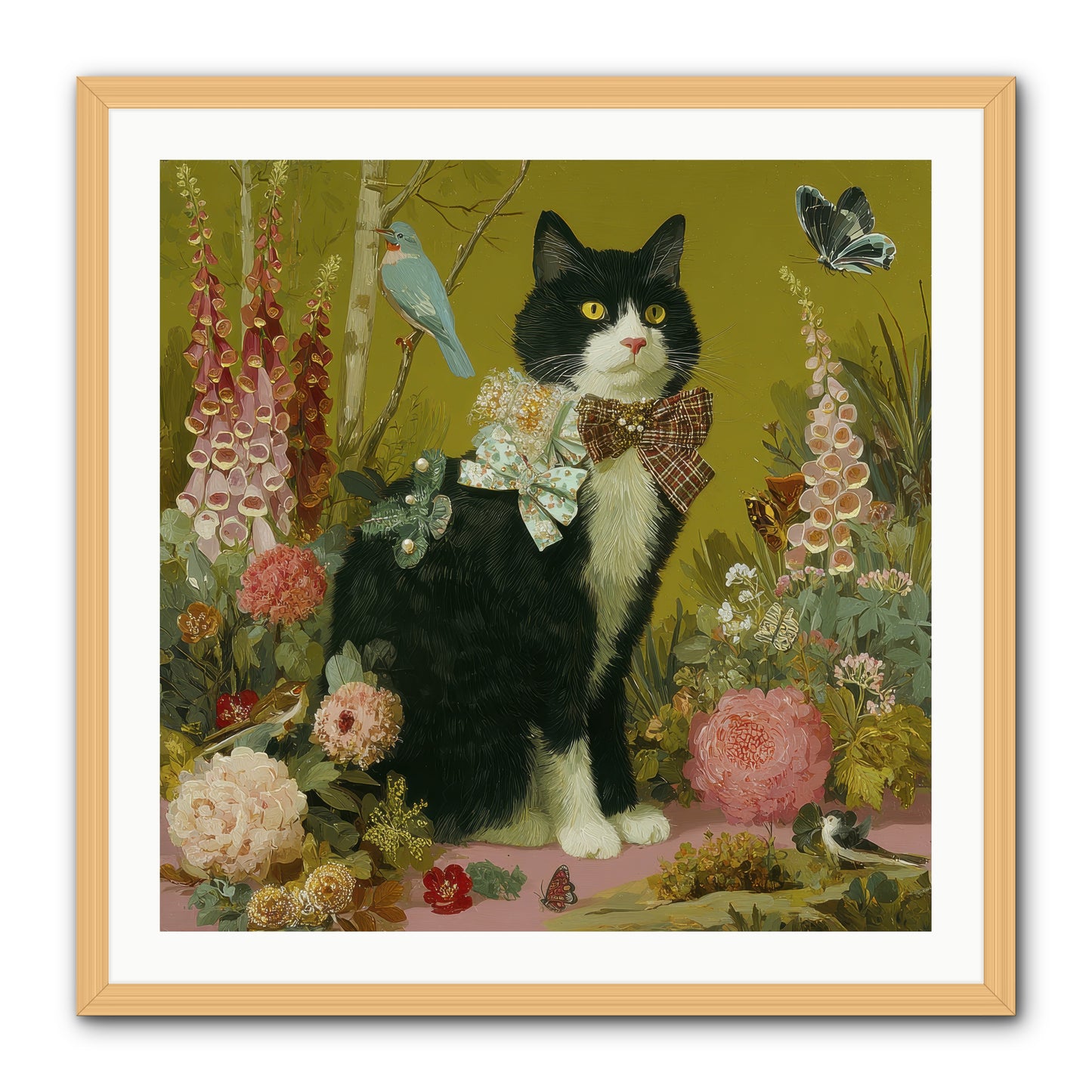 Portraits of June -- Framed Print - Natural 30x30