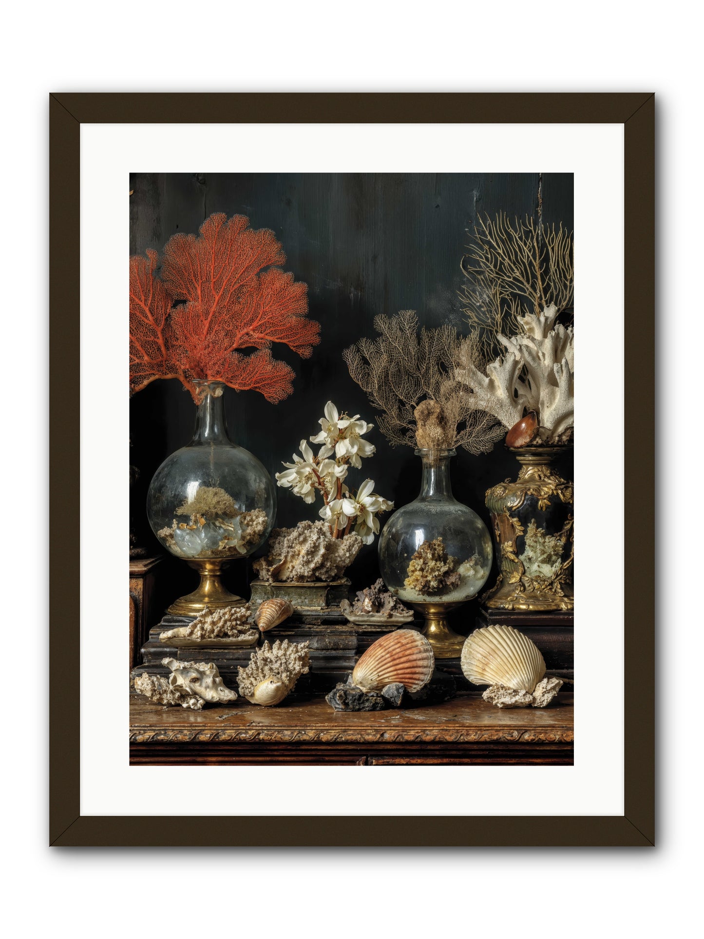Poseidon's Delicious Hoard -- Framed Print - Black 18x24