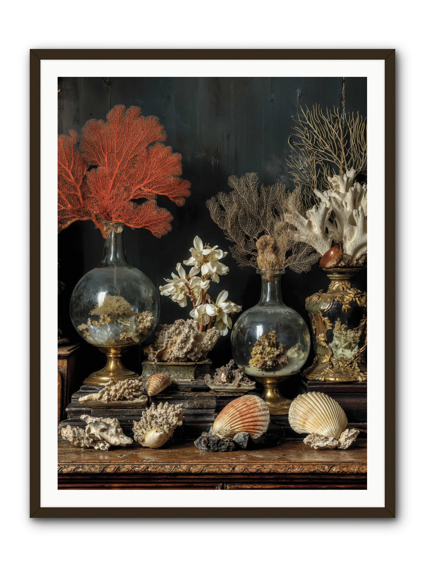 Poseidon's Delicious Hoard -- Framed Print - Black 36x48