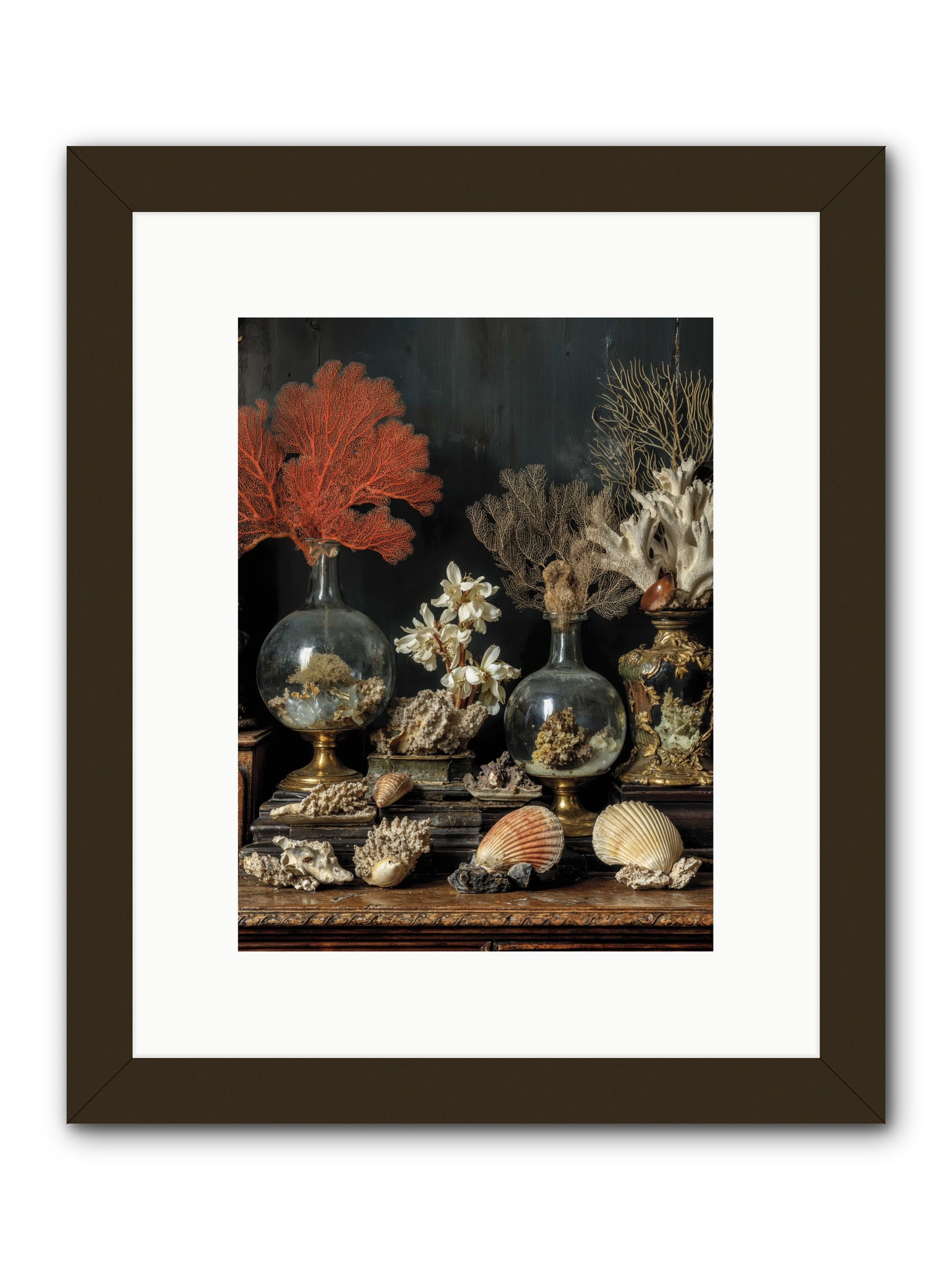 Poseidon's Delicious Hoard -- Framed Print - Black 9x12