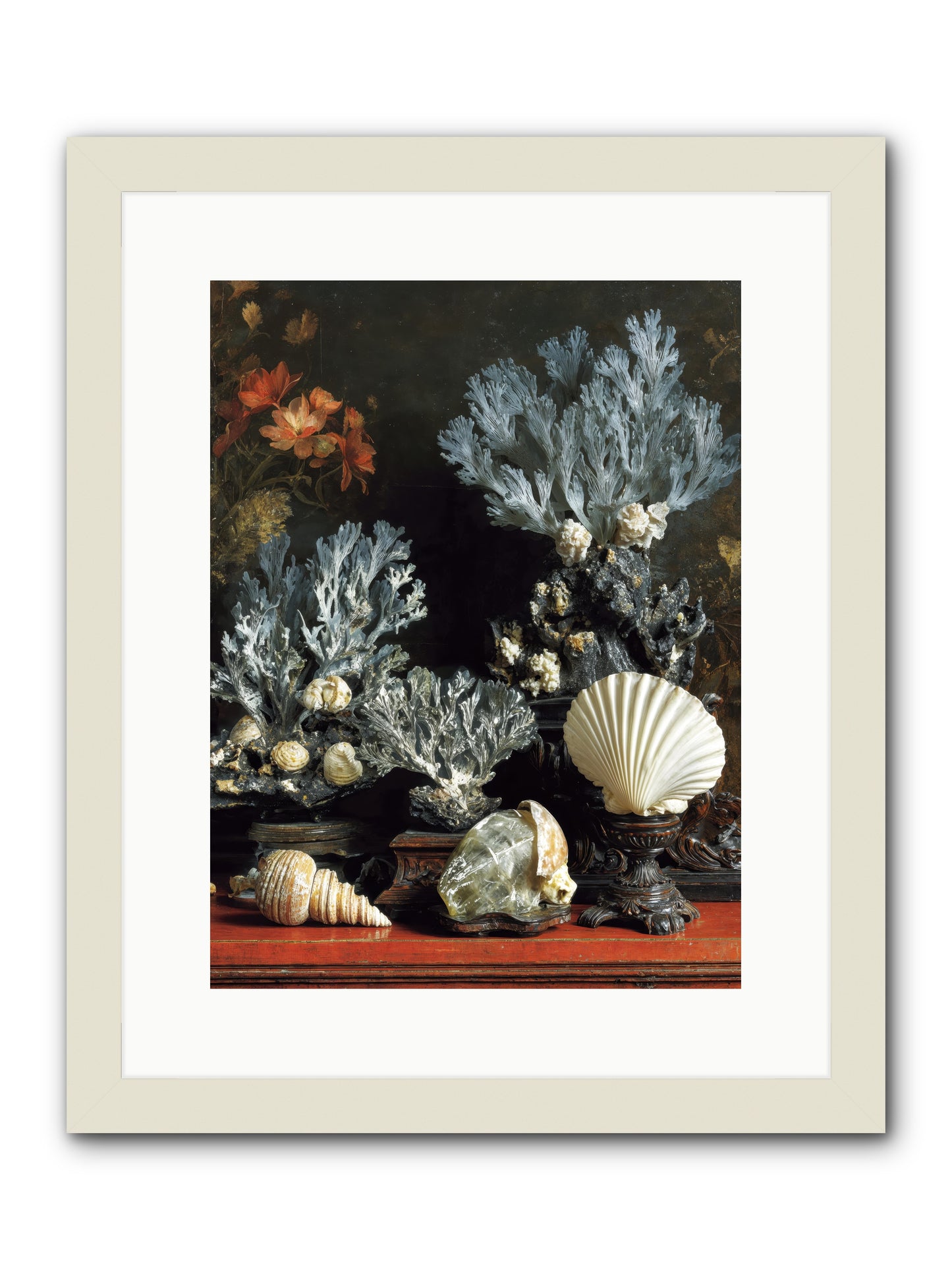 Poseidon's Love Letters -- Framed Print - White 12x16