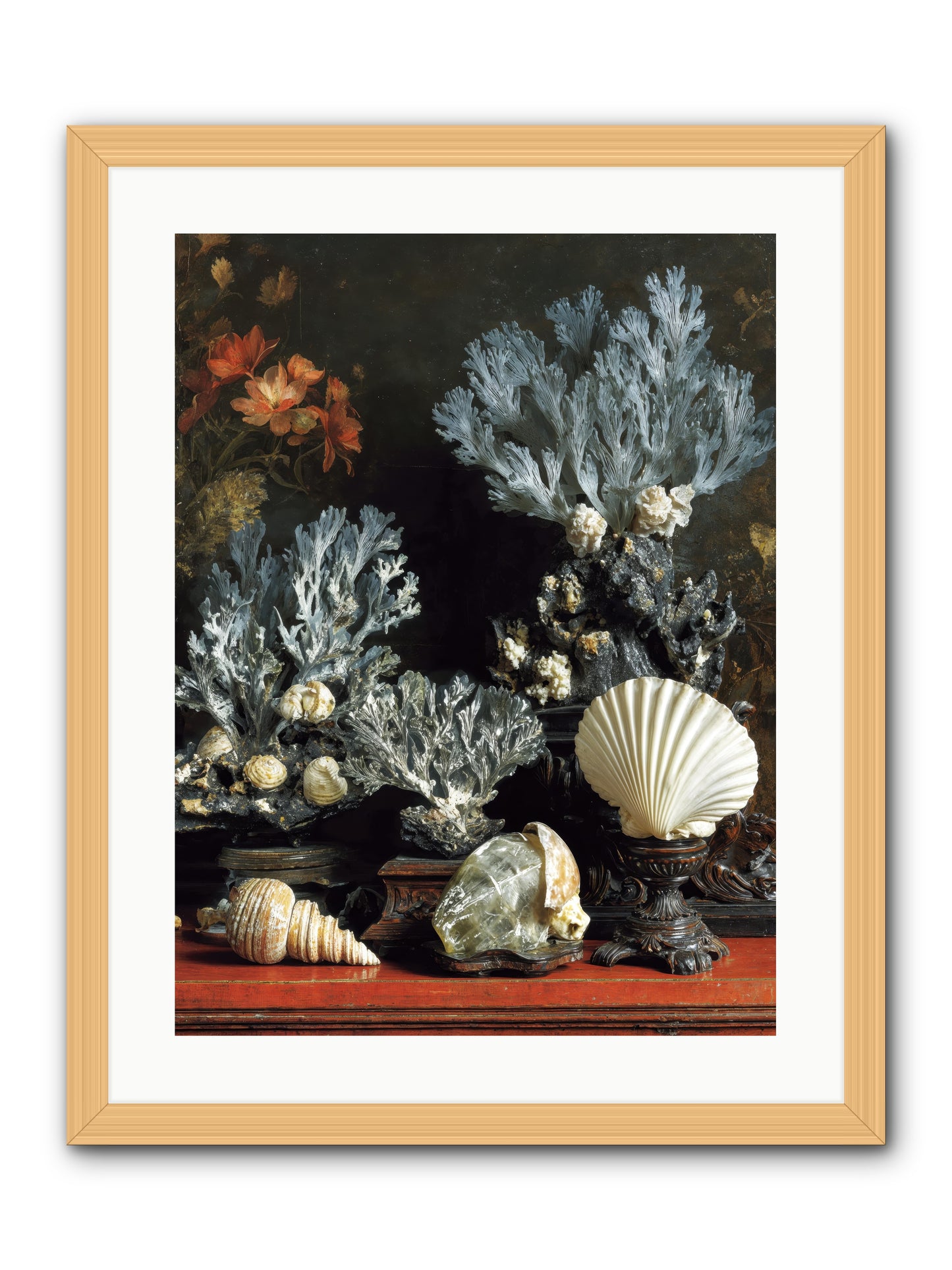 Poseidon's Love Letters -- Framed Print - Natural 18x24