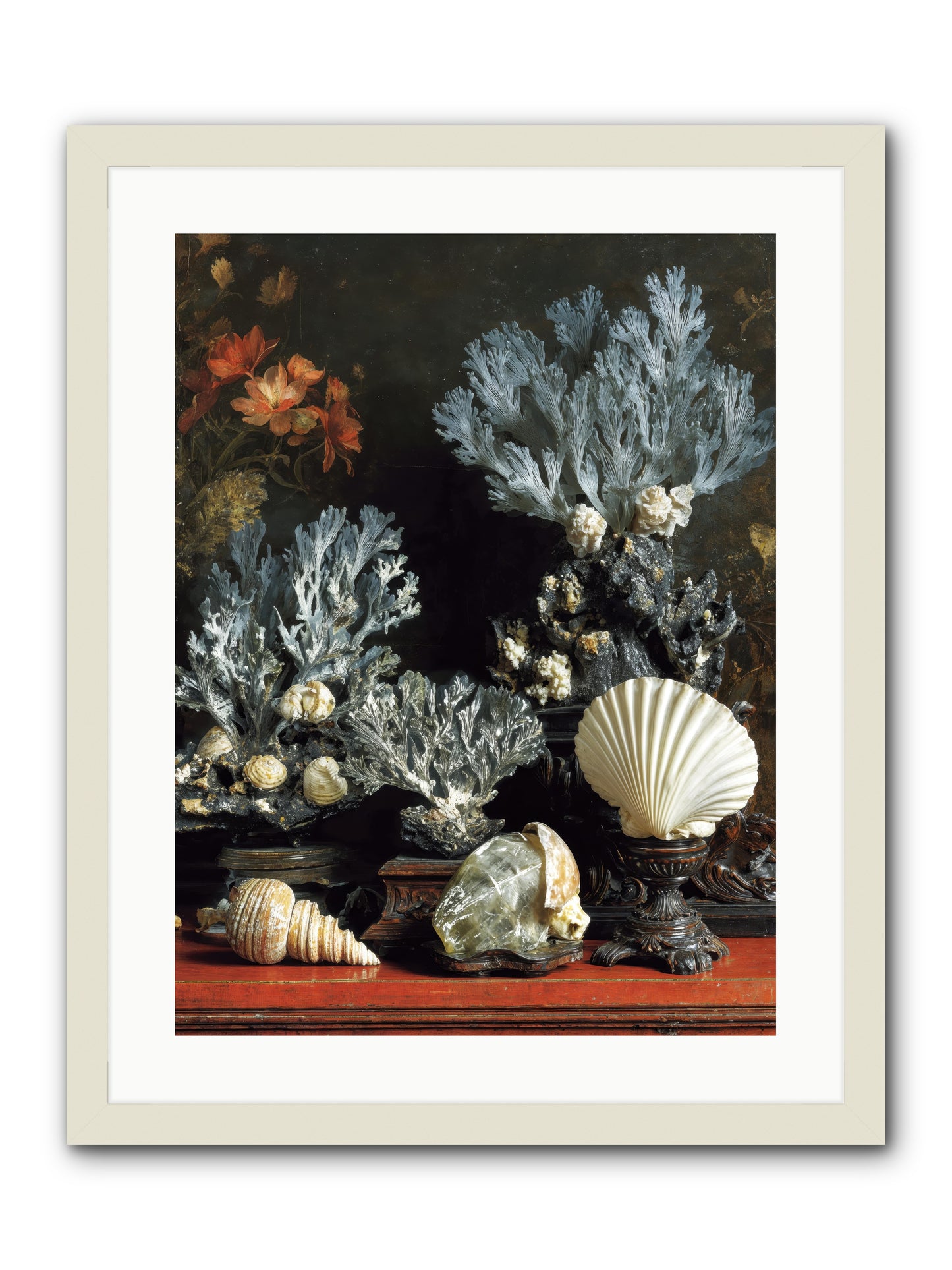 Poseidon's Love Letters -- Framed Print - White 18x24