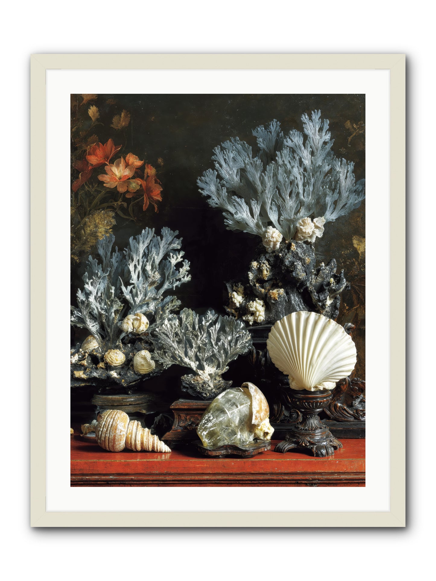 Poseidon's Love Letters -- Framed Print - White 24x32