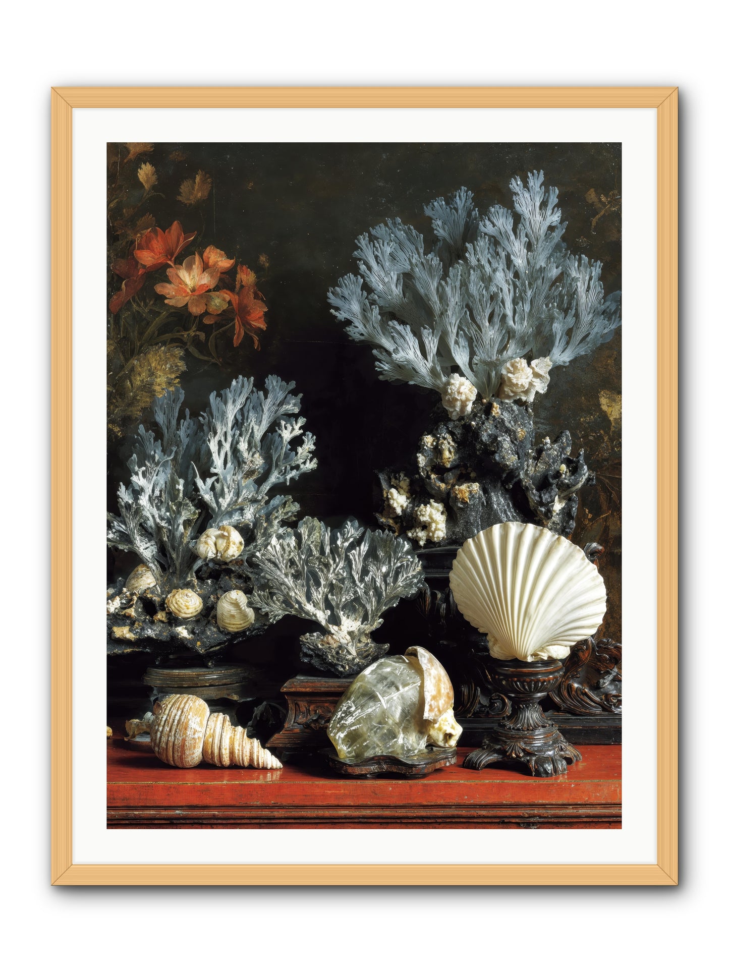 Poseidon's Love Letters -- Framed Print - Natural 30x40
