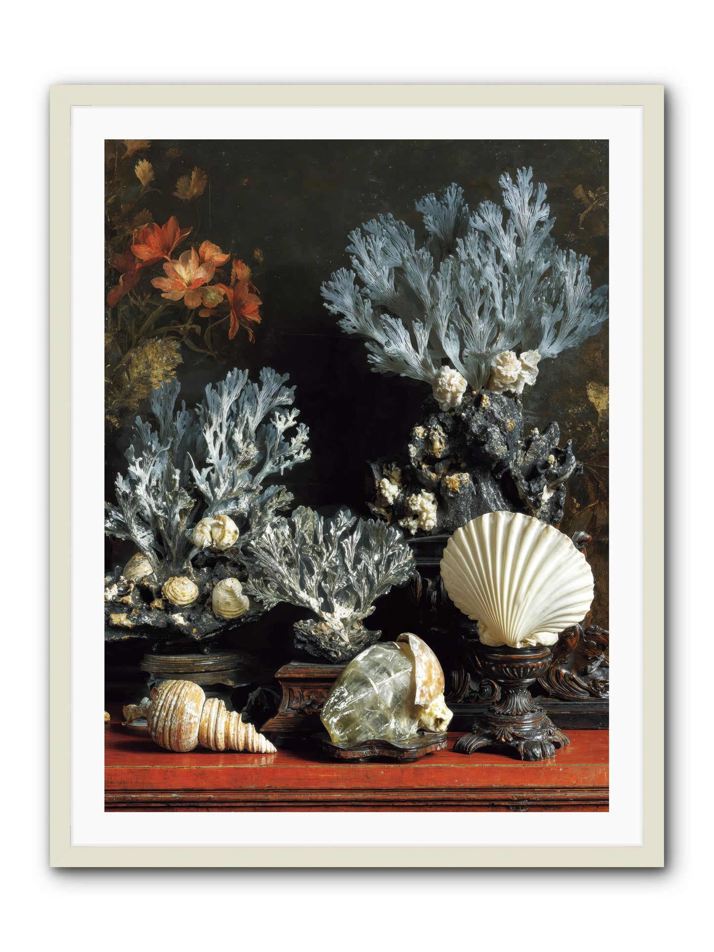 Poseidon's Love Letters -- Framed Print - White 30x40
