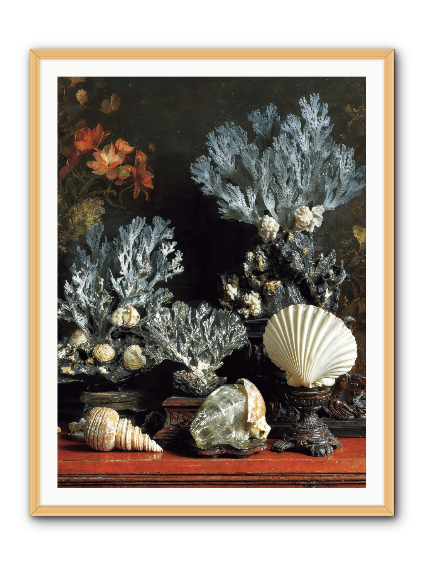 Poseidon's Love Letters -- Framed Print - Natural 36x48