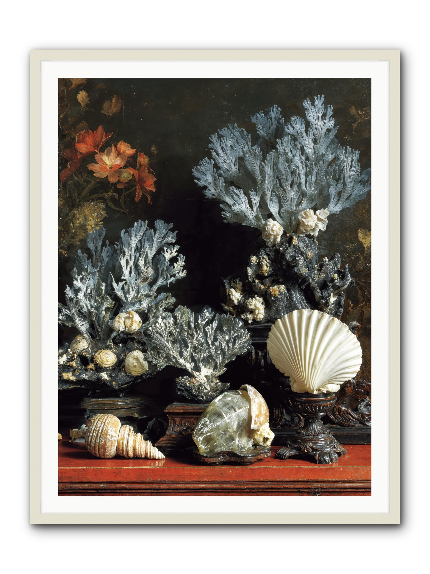 Poseidon's Love Letters -- Framed Print - White 36x48