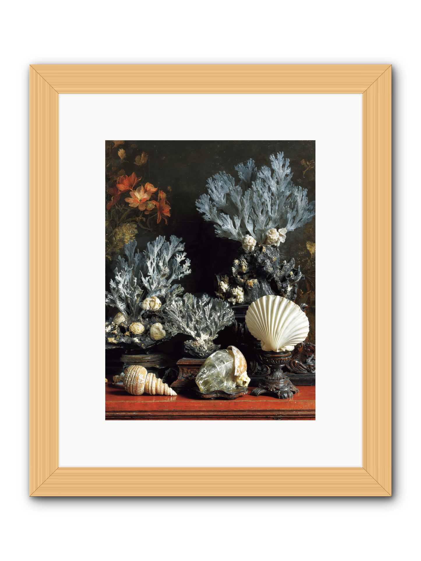 Poseidon's Love Letters -- Framed Print - Natural 9x12