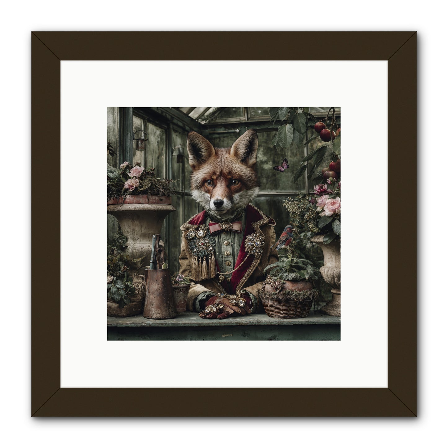 Postcards from Noon -- Framed Print - Black 10x10