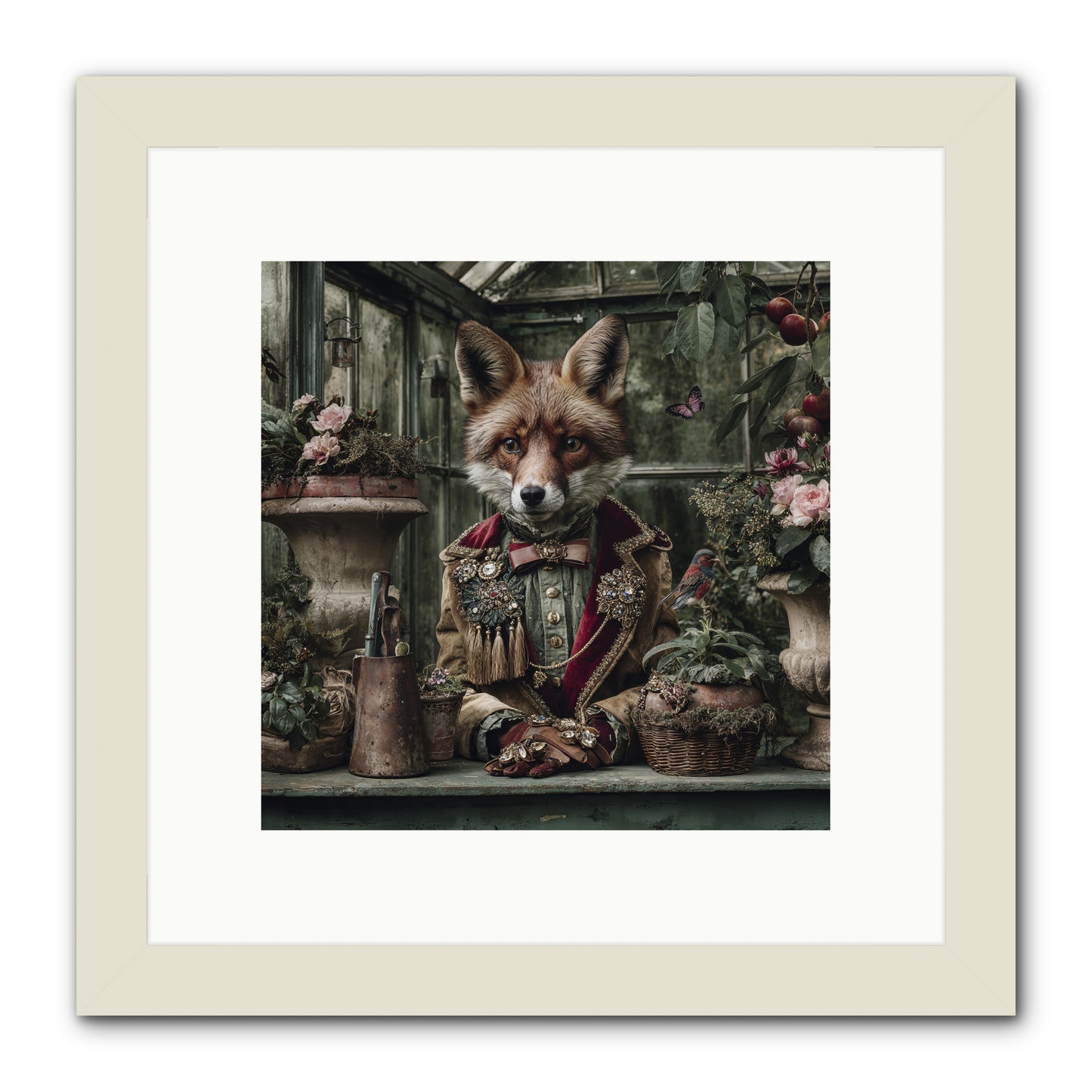Postcards from Noon -- Framed Print - White 10x10