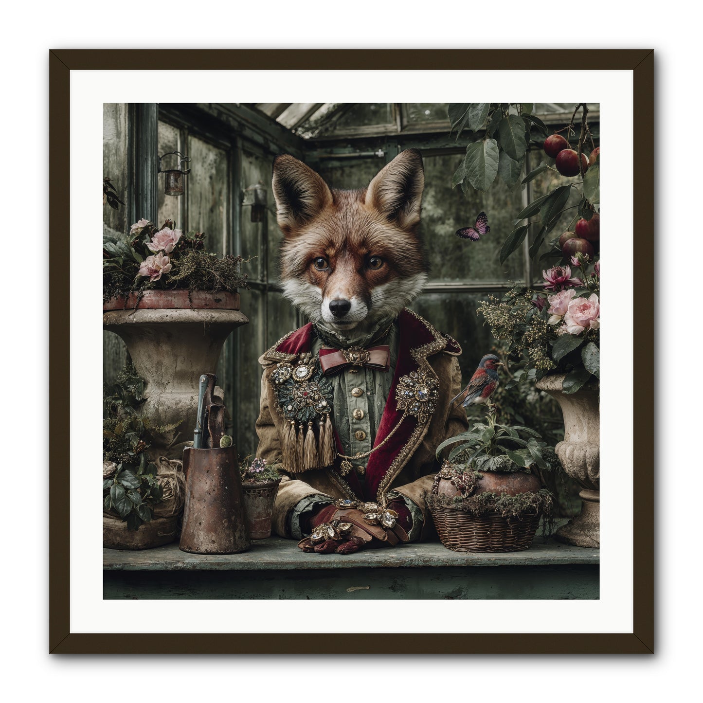 Postcards from Noon -- Framed Print - Black 30x30