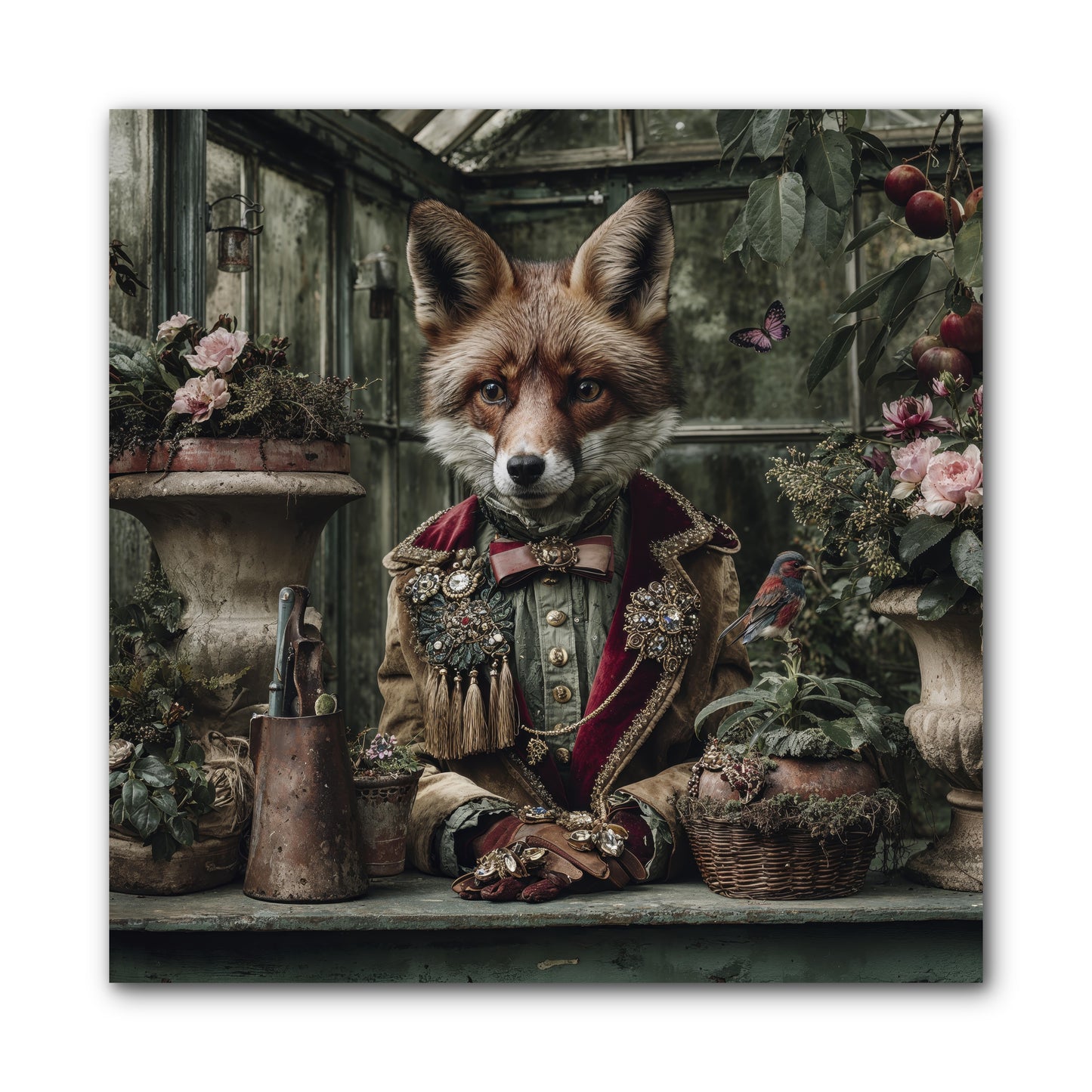 Postcards from Noon -- Wrapped Canvas 10x10
