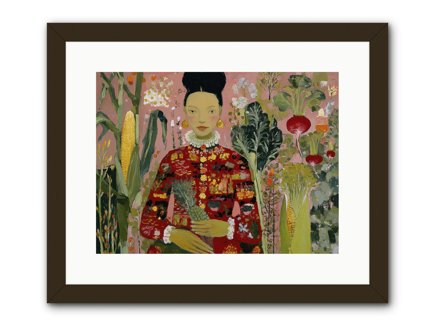 Postscript from the Greenhouse Steps -- Framed Print - Black 16x12