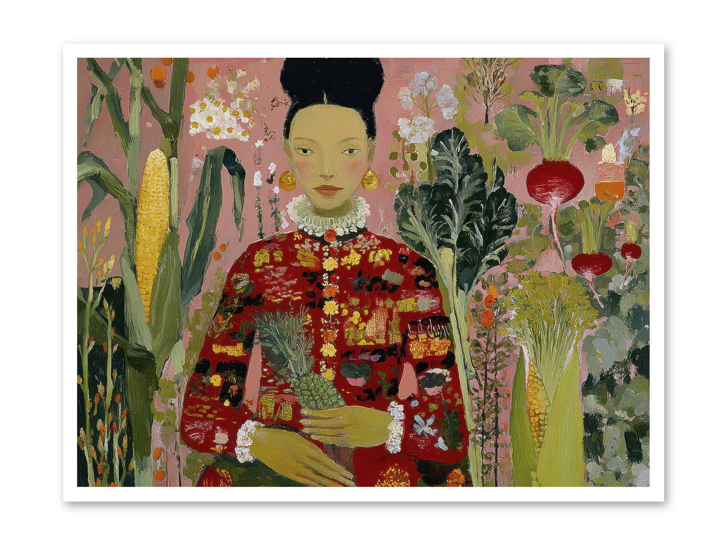 Postscript from the Greenhouse Steps -- Paper Print 40x30