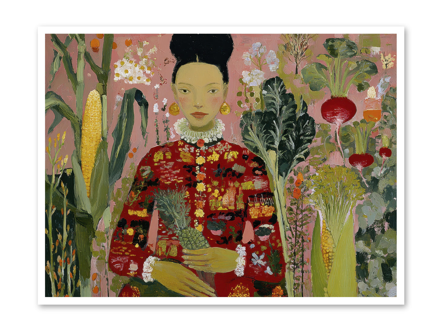 Postscript from the Greenhouse Steps -- Paper Print 48x36