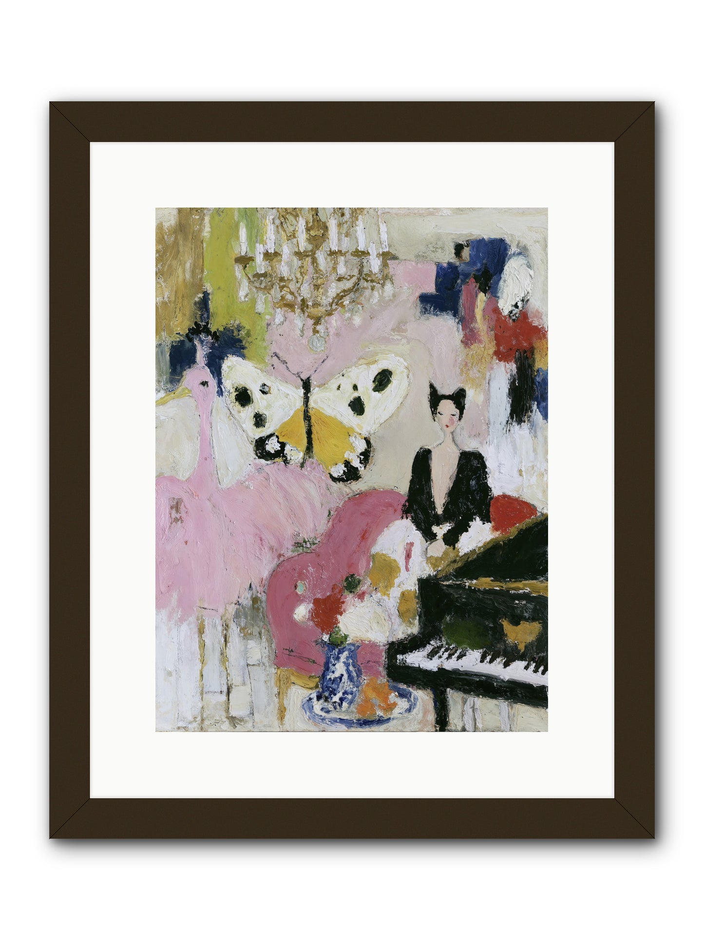 Powder, Pearl, and Nerve -- Framed Print - Black 12x16