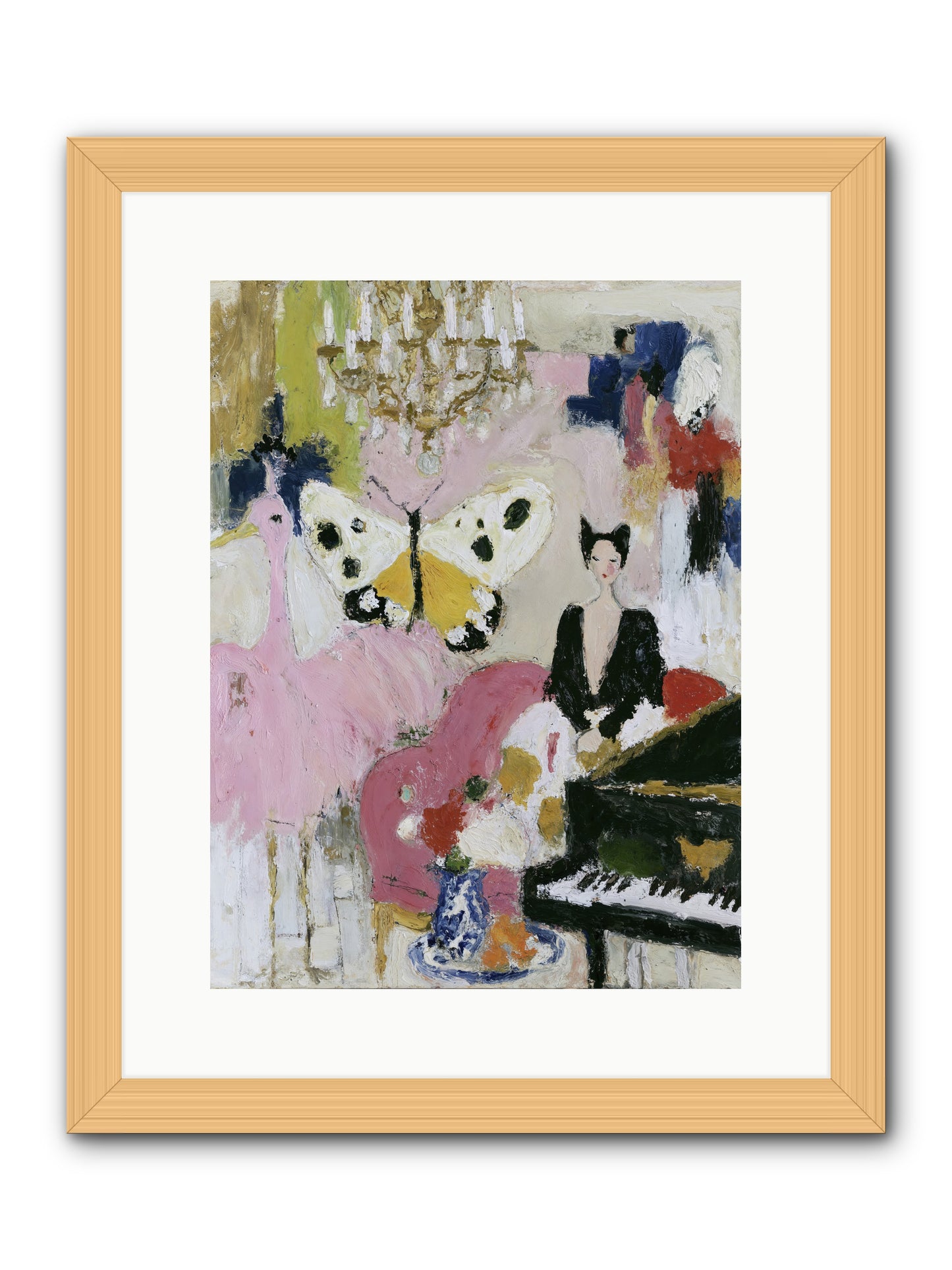 Powder, Pearl, and Nerve -- Framed Print - Natural 12x16