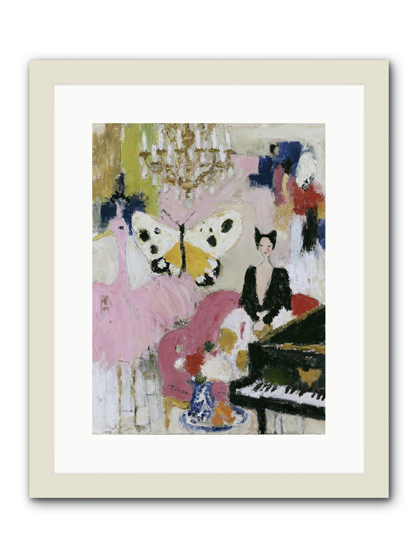 Powder, Pearl, and Nerve -- Framed Print - White 12x16