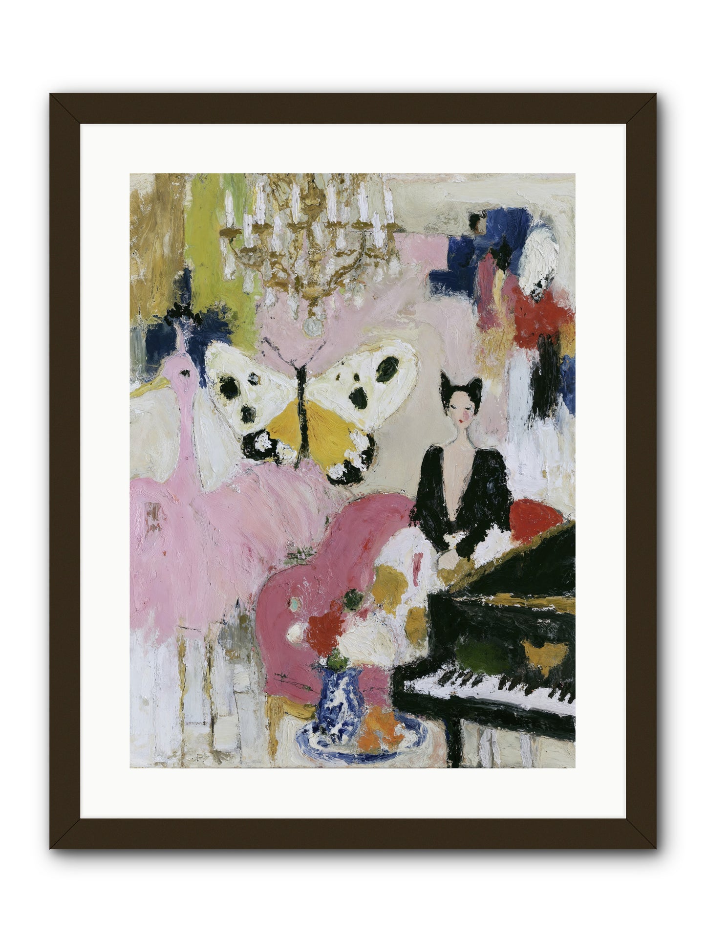 Powder, Pearl, and Nerve -- Framed Print - Black 18x24