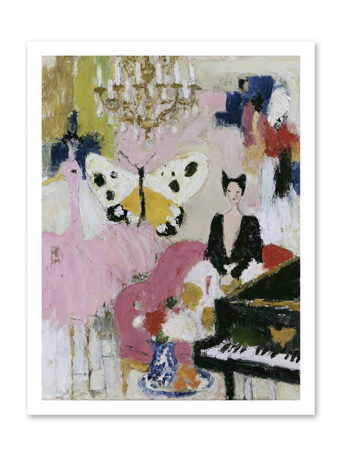 Powder, Pearl, and Nerve -- Loose Canvas Print 18x24