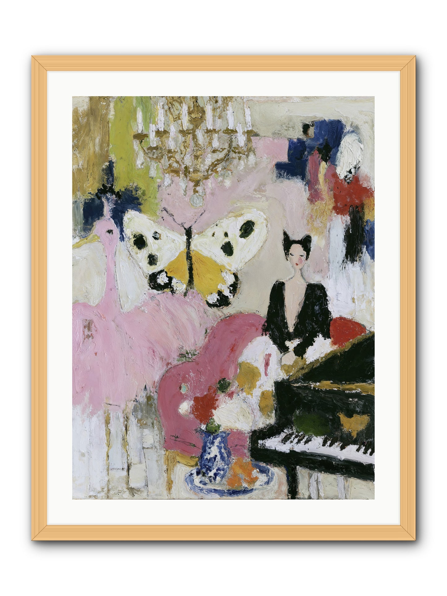 Powder, Pearl, and Nerve -- Framed Print - Natural 24x32