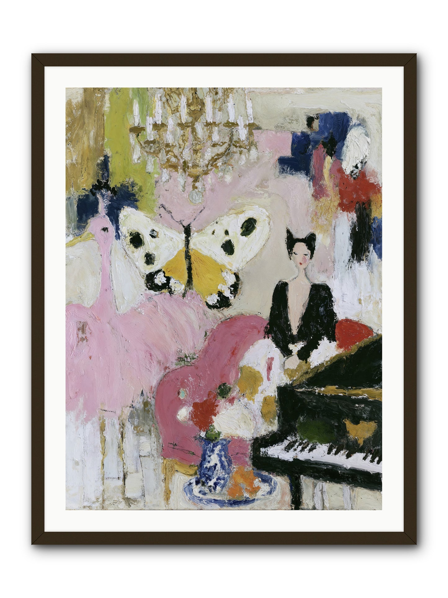 Powder, Pearl, and Nerve -- Framed Print - Black 30x40
