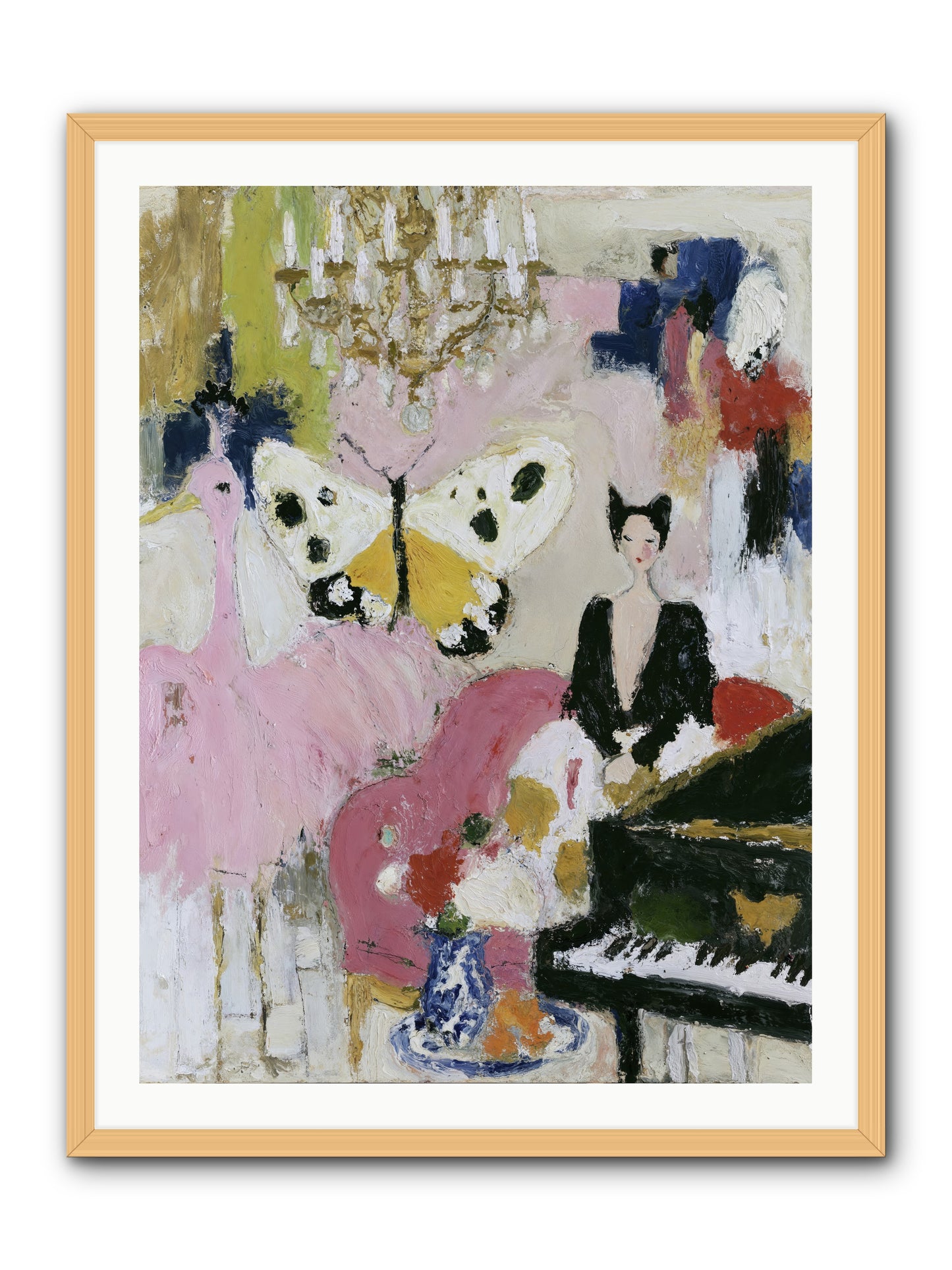 Powder, Pearl, and Nerve -- Framed Print - Natural 30x40